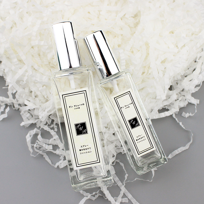 In stock wholesale 4ml 9ml 20ml 30ml small Clear pink Square Spray botol parfum Glass Perfume Bottle