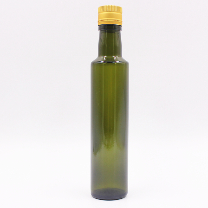 In stocked 100ml 125ml 250ml 375ml 500ml 750ml 1000ml square round dark green cooking olive oil glass bottle