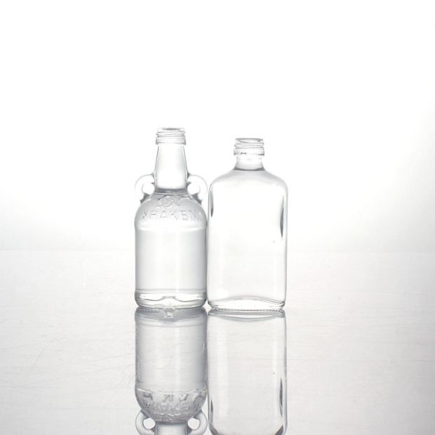 In stocked transparent 50ml 5cl extra flint whiskey whisky vodka rum gin spirits liquor glass bottles with aluminum ropp caps