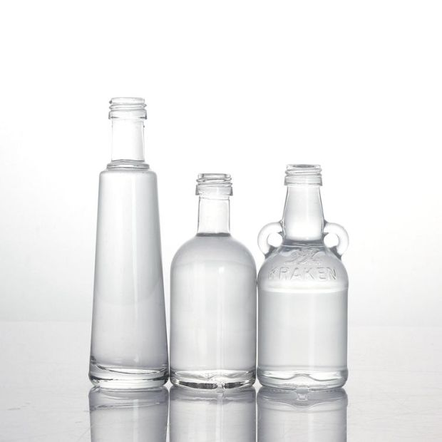 In stocked transparent 50ml 5cl extra flint whiskey whisky vodka rum gin spirits liquor glass bottles with aluminum ropp caps