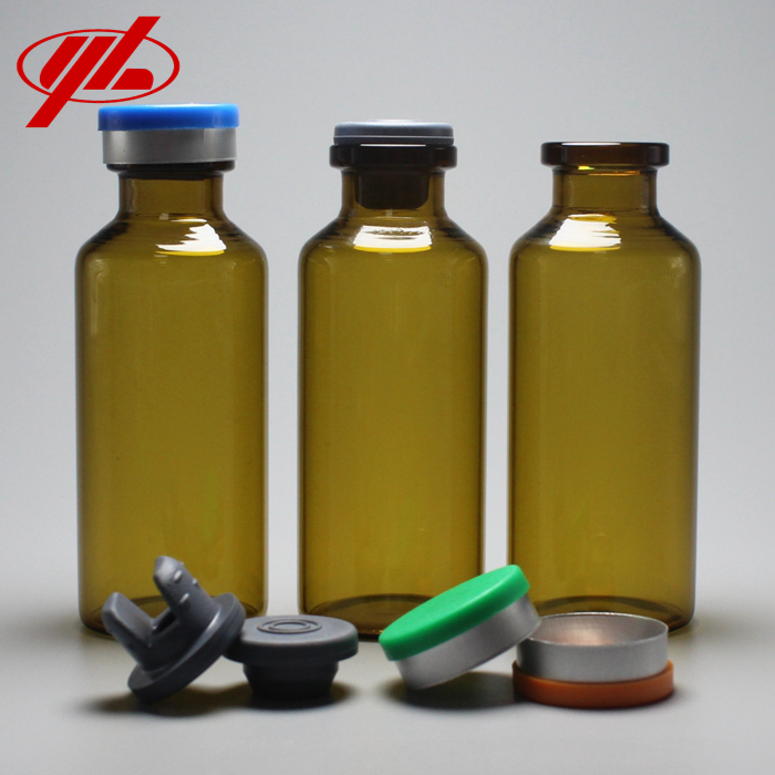 Injection Medical Tubular Empty Clear Amber Vial with Aluminum Cap