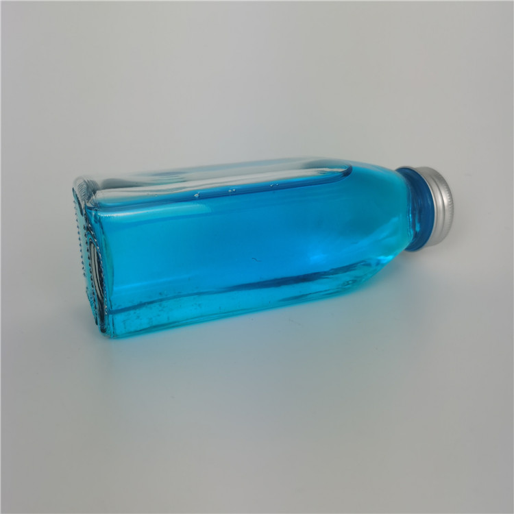 Ins style hot sale 320ml 11.5oz glass juice cup packing botol juice cold brew bottle with aluminium lidand gasket