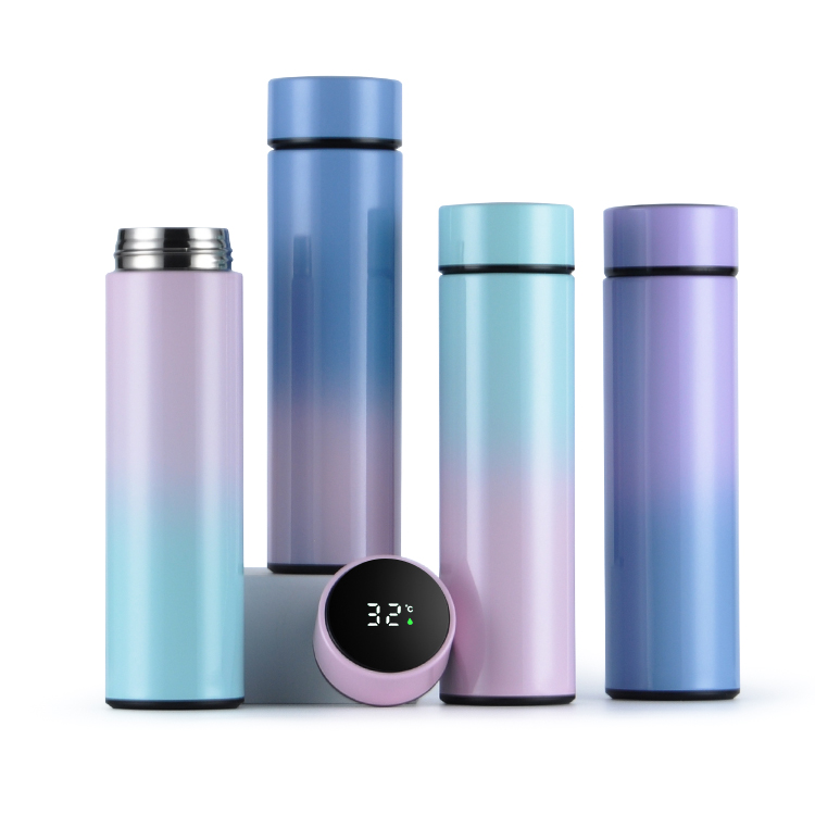 Intelligent Thermos with LCD Touch Screen Temperature Sensor Led Display Stainless Steel Insulation Cup Smart Water Bottles