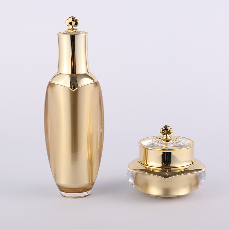 JA201 LA201 Cosmetic Packaging Set, Crown Skin Care Container