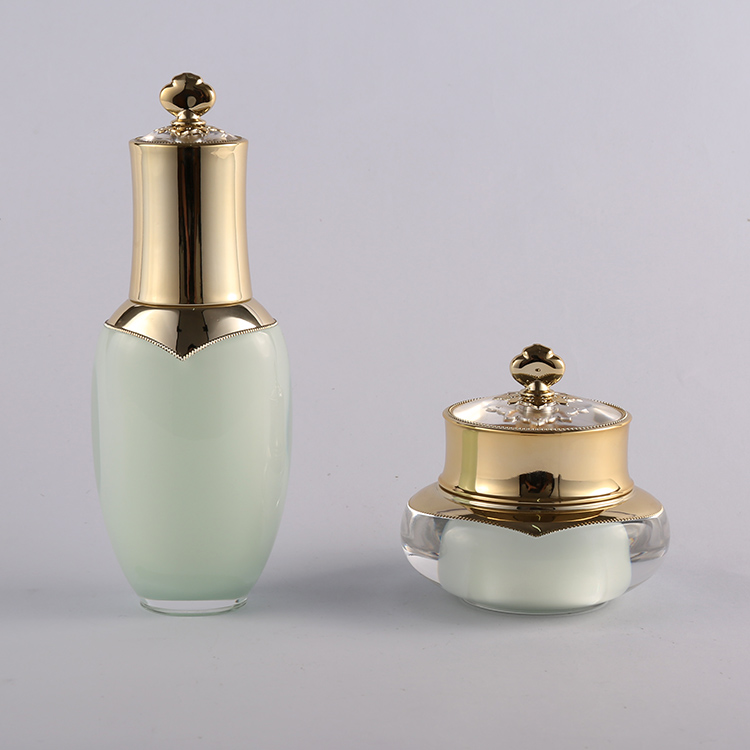 JA201 LA201 Cosmetic Packaging Set, Crown Skin Care Container