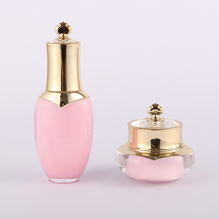 JA201 LA201 Cosmetic Packaging Set, Crown Skin Care Container