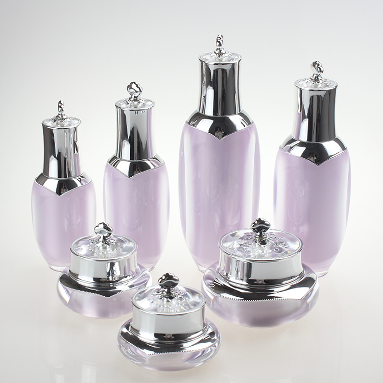 JA201 LA201 Cosmetic Packaging Set, Crown Skin Care Container