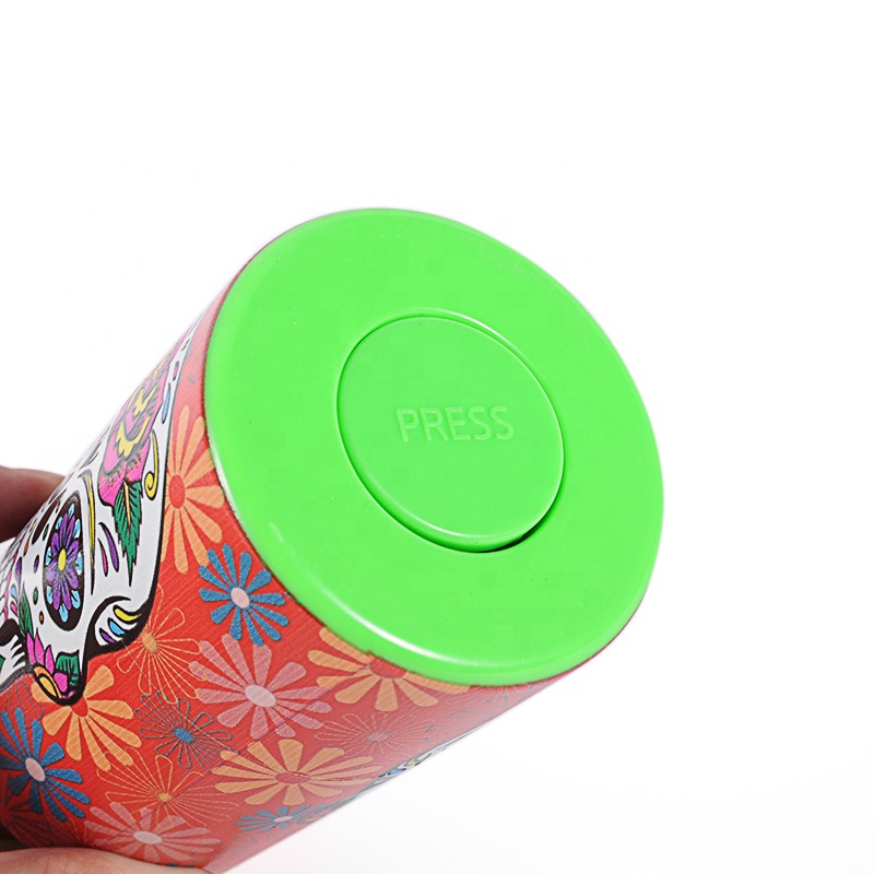 JL-035Y Hot Selling Plastic Stash Jars Customize Logo Smoking Accessories Herb Storage Jar With Lid