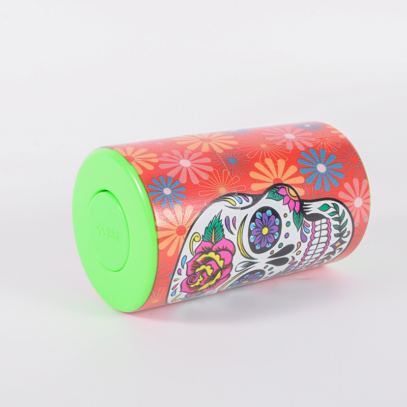 JL-035Y Hot Selling Plastic Stash Jars Customize Logo Smoking Accessories Herb Storage Jar With Lid