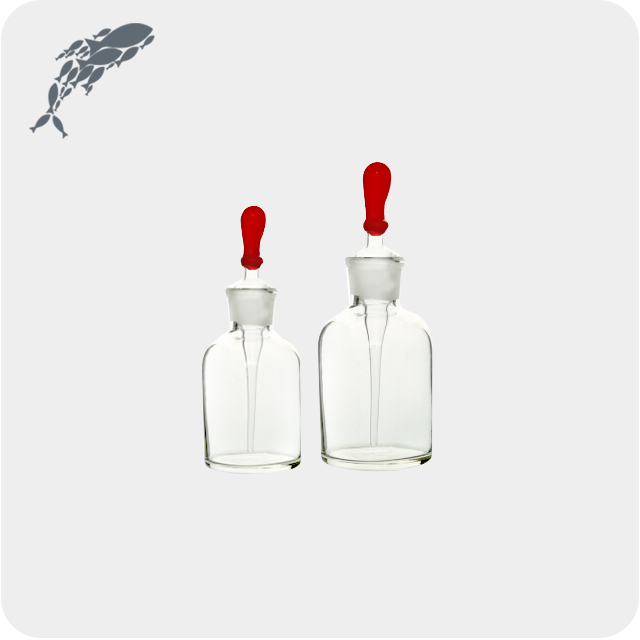 JOAN Lab Glassware Dropping Bottle With Latex Rubber Nipple