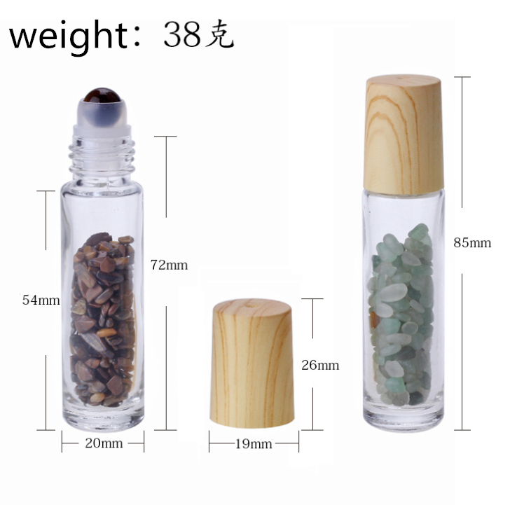 Jade bead bottle stone half gem ball 10ml ball bottle manufacturer direct sale