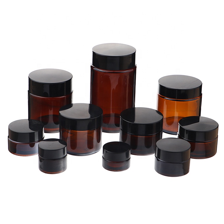 Japan Cream Jars 50ml 100ml 120ml 250ml Round Glass Cream Bottle Cosmetic