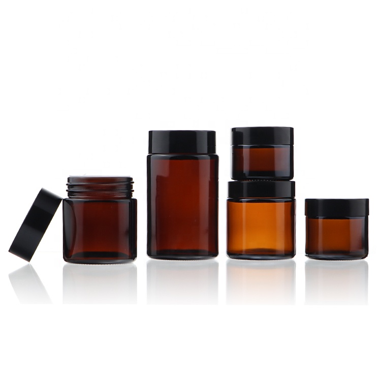 Japan Cream Jars 50ml 100ml 120ml 250ml Round Glass Cream Bottle Cosmetic