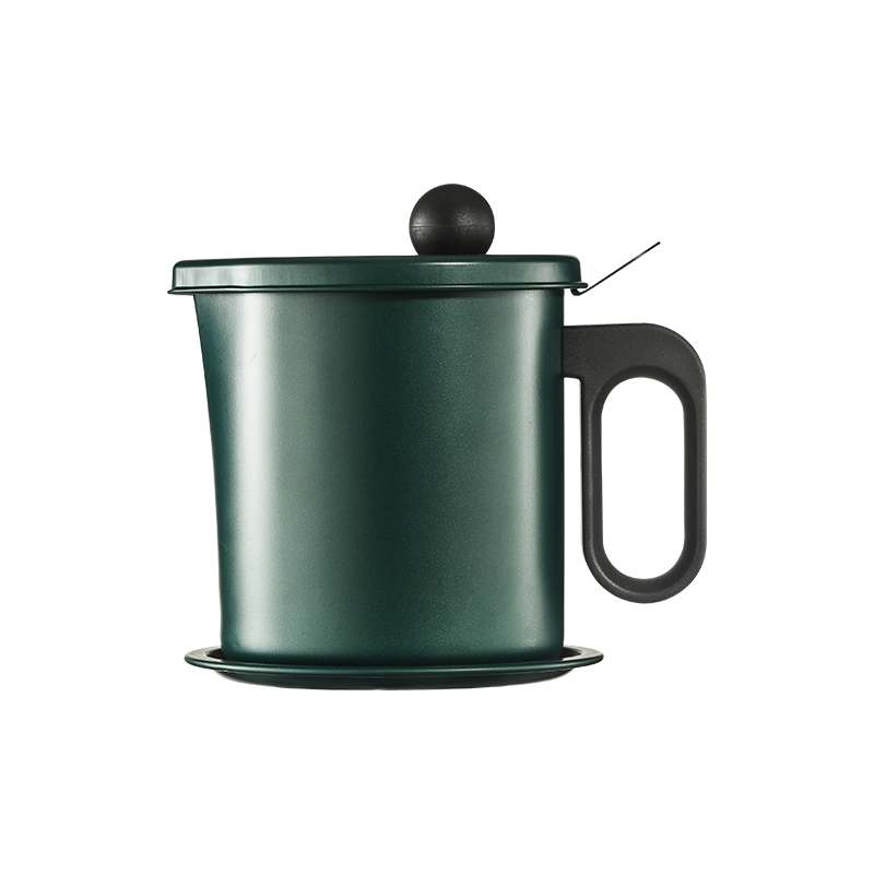 Japanese Style Antistick Kitchen Storage Oil Keeper Strainer Pot Kettle Container Oil Strainer