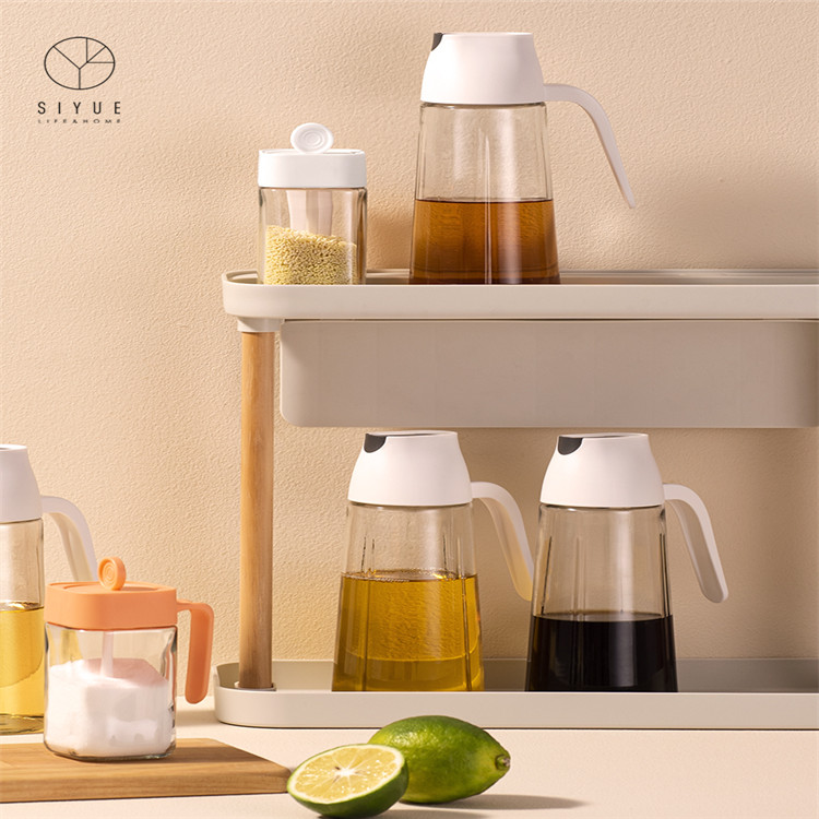 Japanese Style Glass Leak-Proof Oil Pot Household Kitchen Soy Sauce Vinegar Oil Bottle 3067