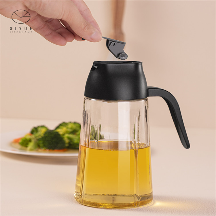Japanese Style Glass Leak-Proof Oil Pot Household Kitchen Soy Sauce Vinegar Oil Bottle 3067