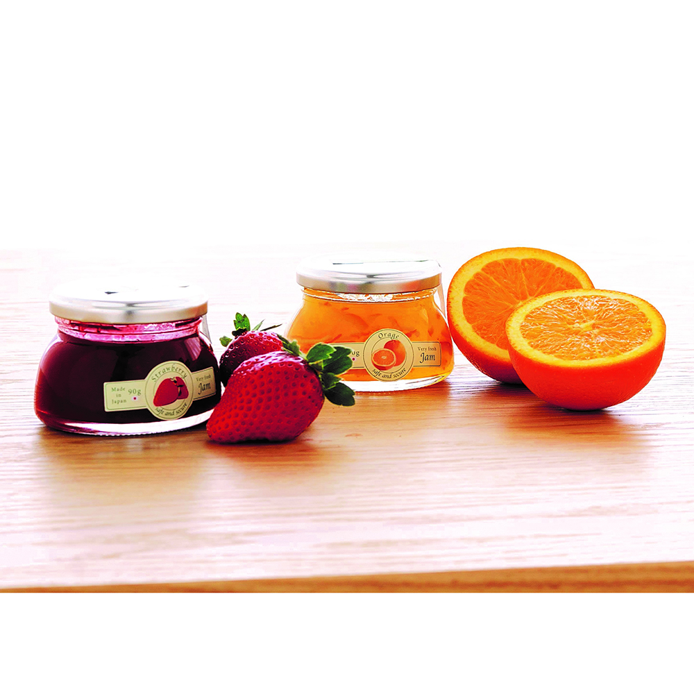 Japanese WM series storage wide mouth glass honey packaging bottle jar