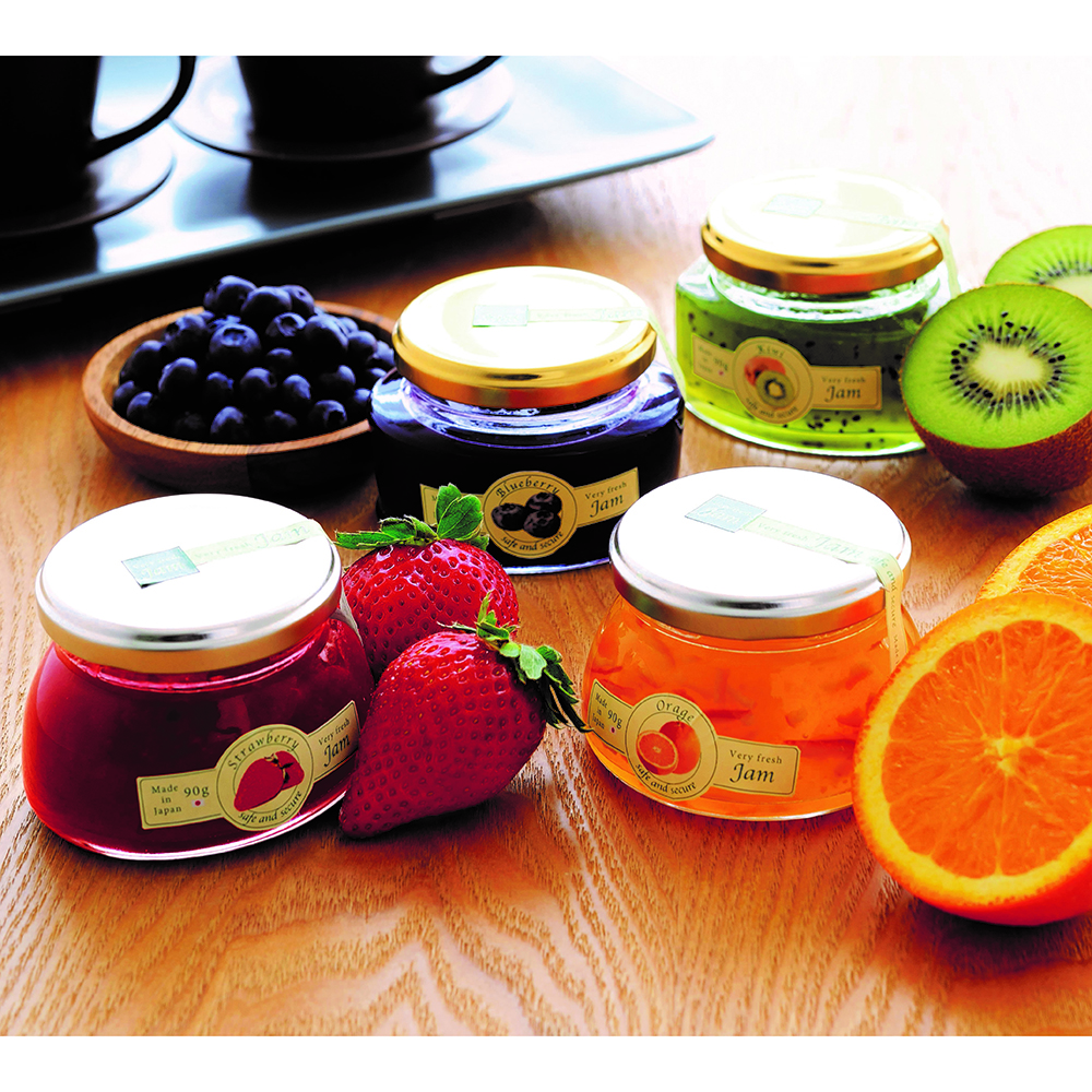 Japanese WM series storage wide mouth glass honey packaging bottle jar