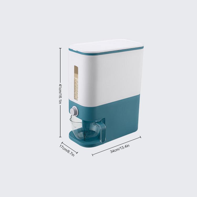 Japanese rice bucket household kitchen multifunctional metering rice box insect-proof and moisture-proof plastic rice bucket