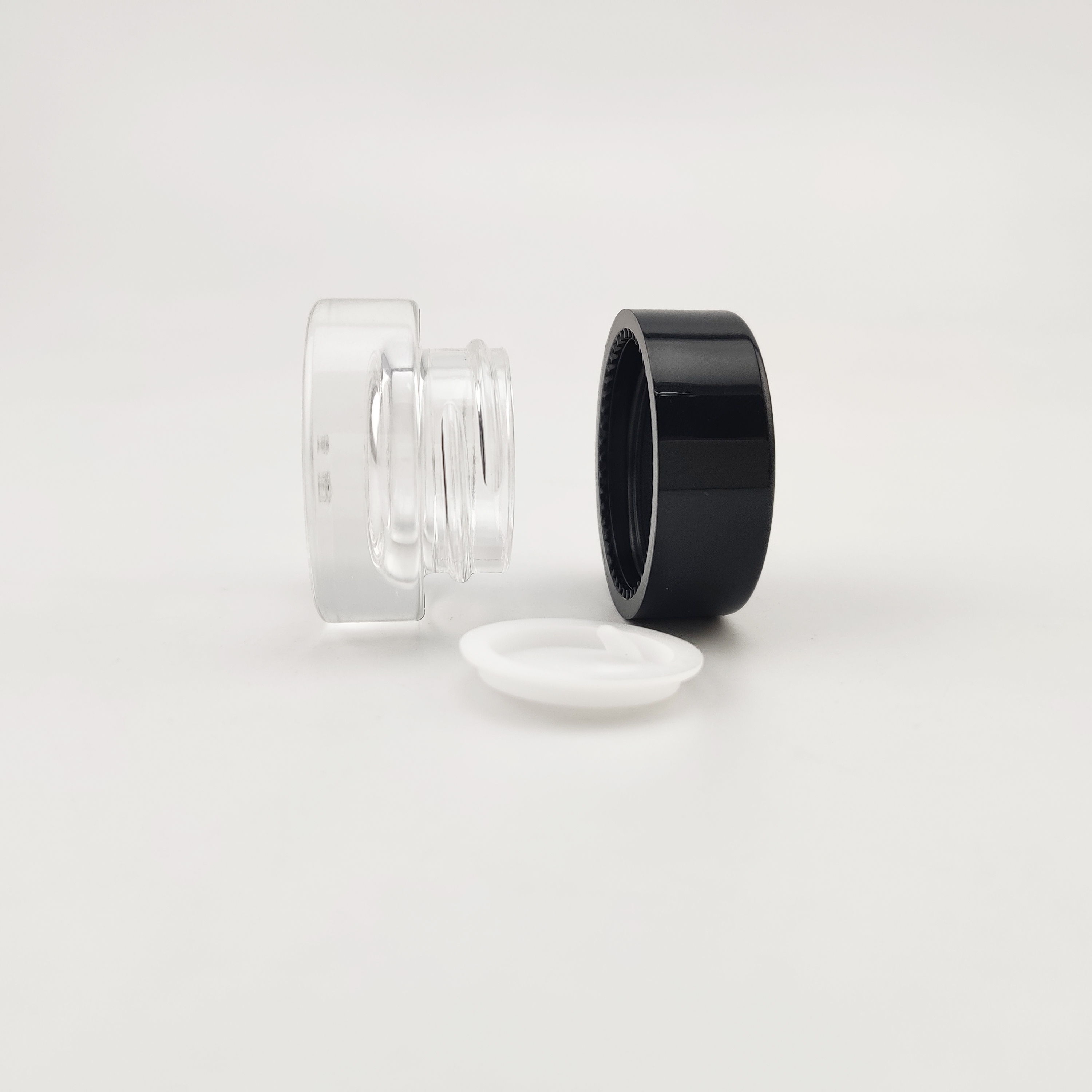 Jar Cosmetic Jar 3g 5g Glass Jar with White Screw Cap