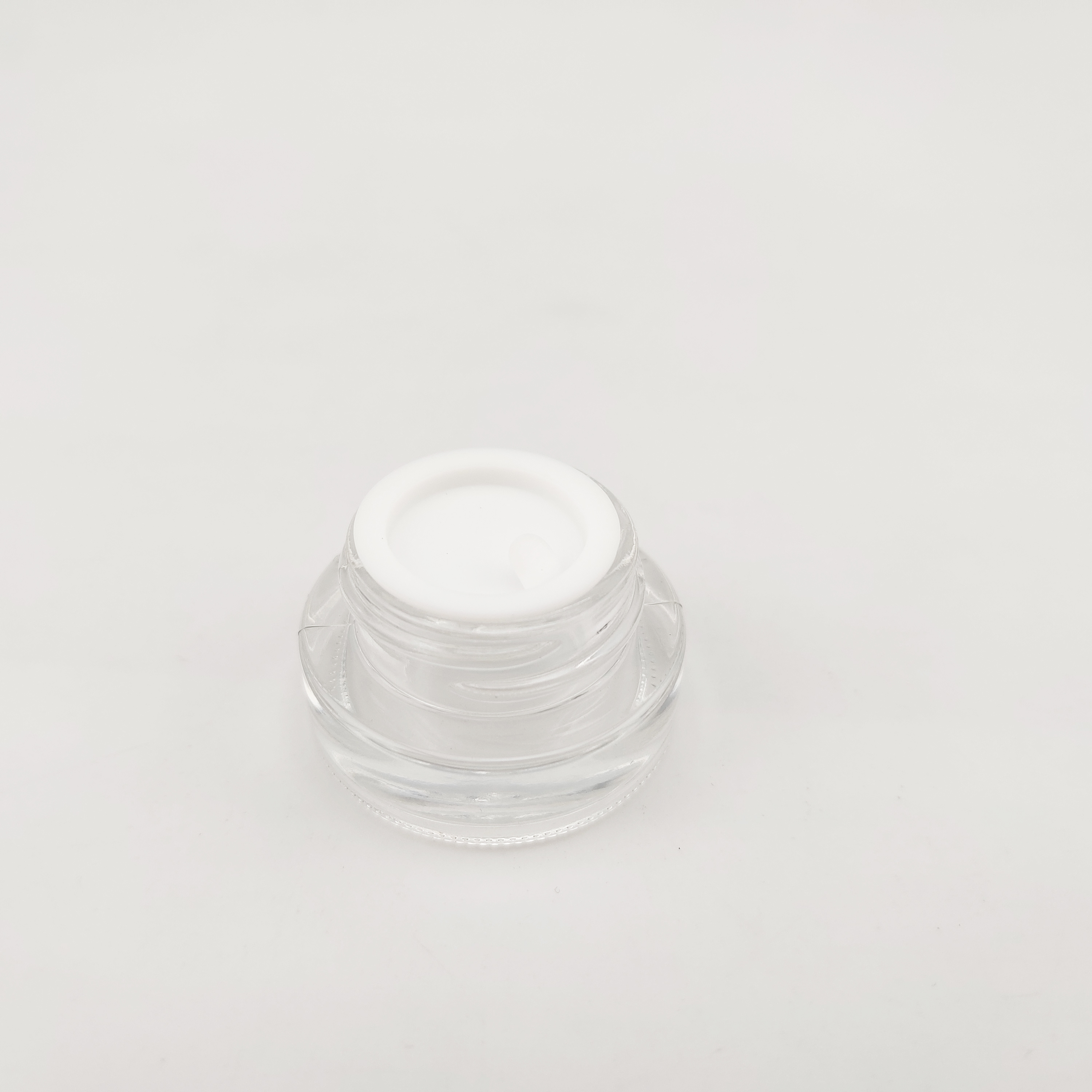 Jar Cosmetic Jar 3g 5g Glass Jar with White Screw Cap