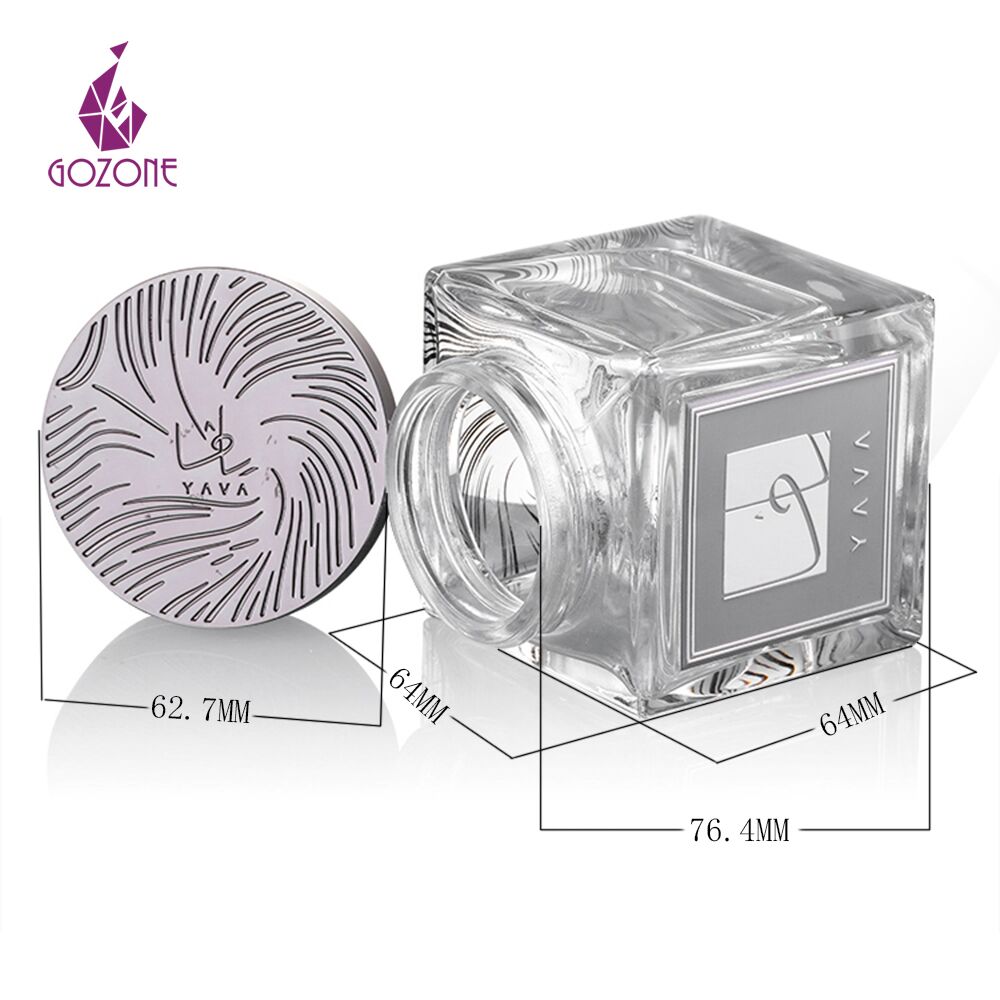 Jar Cosmetic unique design Burhoor Glass Jar for saffron