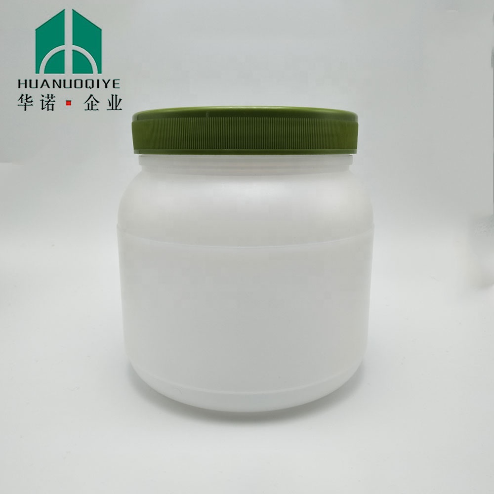 Jar Hdpe Plastic Wide Mouth 32oz 1000ml 1kg Black Loose Powder with Screw Cap PE Materail CN;ZHE Huanuo HN