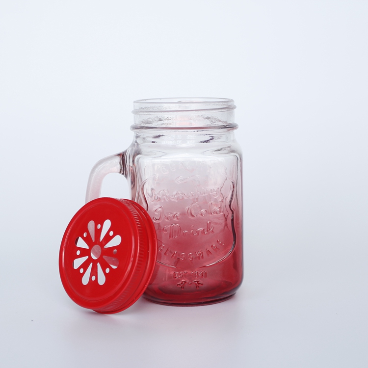 Jar Small Thing Storage Clear Glass with Glass Cover Storage Bottles & Jars Screw Metal Lid Customized Logo Acceptble 10000pcs