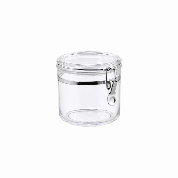 Jar Storage 670ml Wholesale Food Storage Plastic Jars Acrylic Storage jars With Clamp Airtight Lids