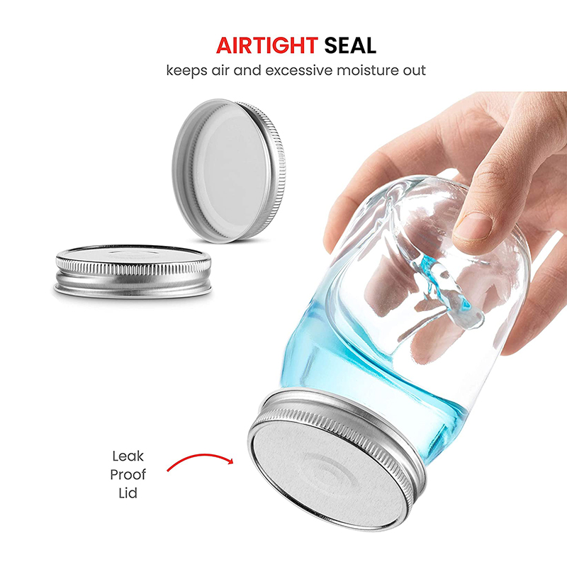 Jar Supplier Vanjoin Glass 4 Oz 4 Mason Storage Bottles & Jars Round / Square/ Tapper Stoarage, Canning Cover 6~10 Packaging