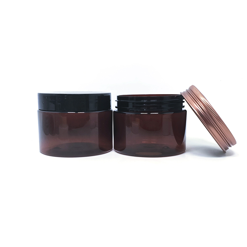 Jar Widespread Use Round Empty Cosmetic Plastic with Lid 8oz Skin Care Cream Pet Aluminum