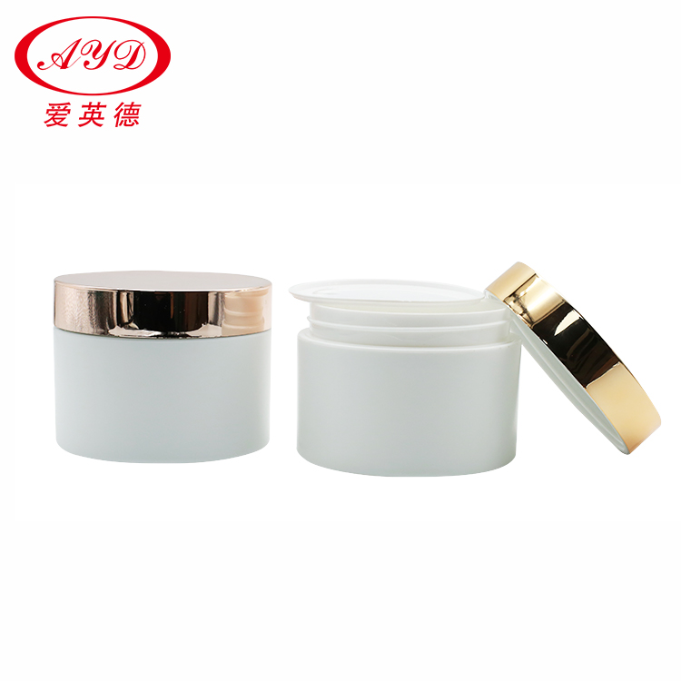 Jar cosmetic PP cream jar body cream lotion 10-380g plastic jars food grade customized color UV coating cap