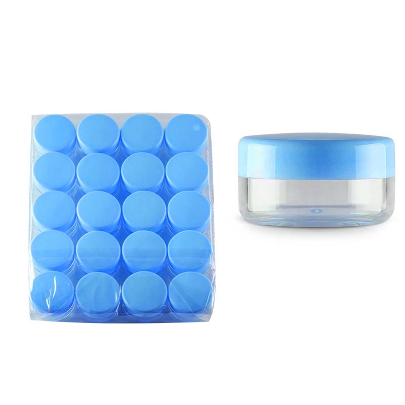 Jar cream custom label / printing cosmetic plastic sample jar with cream bottle