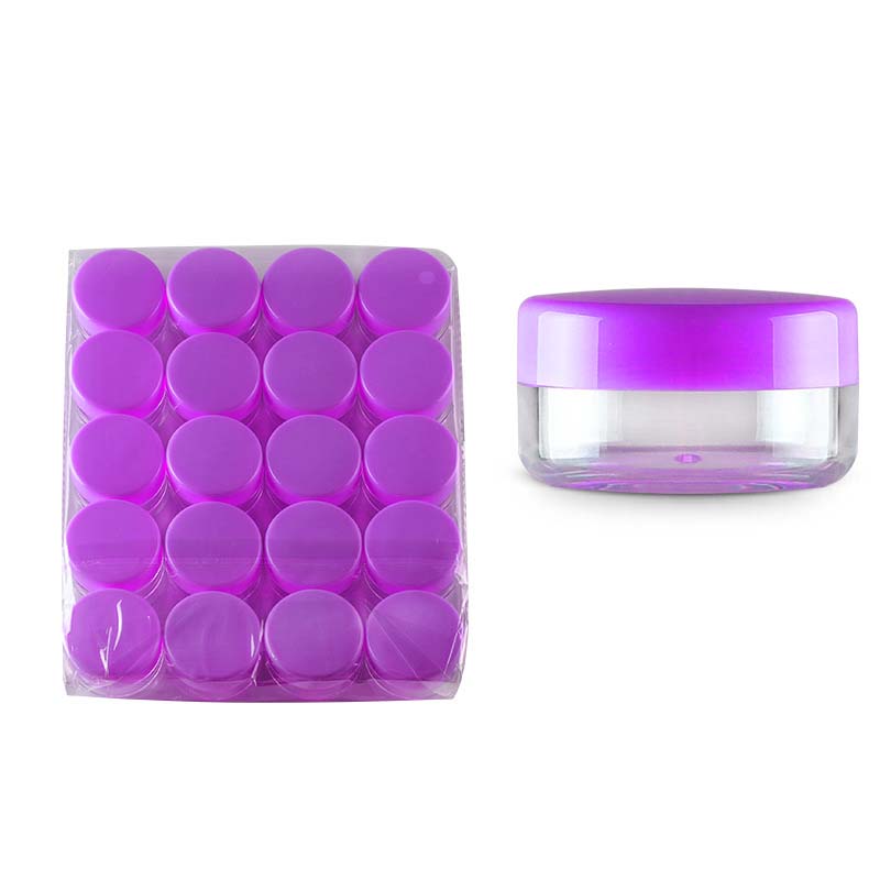 Jar cream custom label / printing cosmetic plastic sample jar with cream bottle