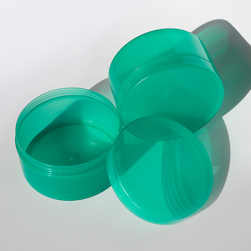 Jars Eco-friendly Cheap Plastic 250ml Green Skin Care Cream Customizable 5000PCS Cartons Jiafeng CN;GUA Screen Printing Pw12 52g