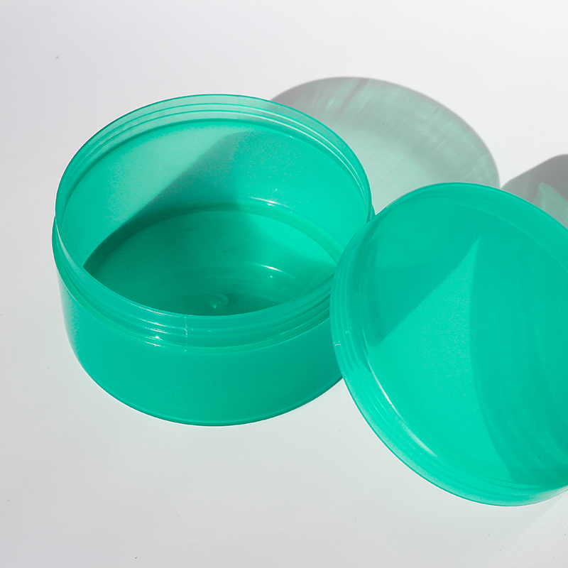 Jars Eco-friendly Cheap Plastic 250ml Green Skin Care Cream Customizable 5000PCS Cartons Jiafeng CN;GUA Screen Printing Pw12 52g