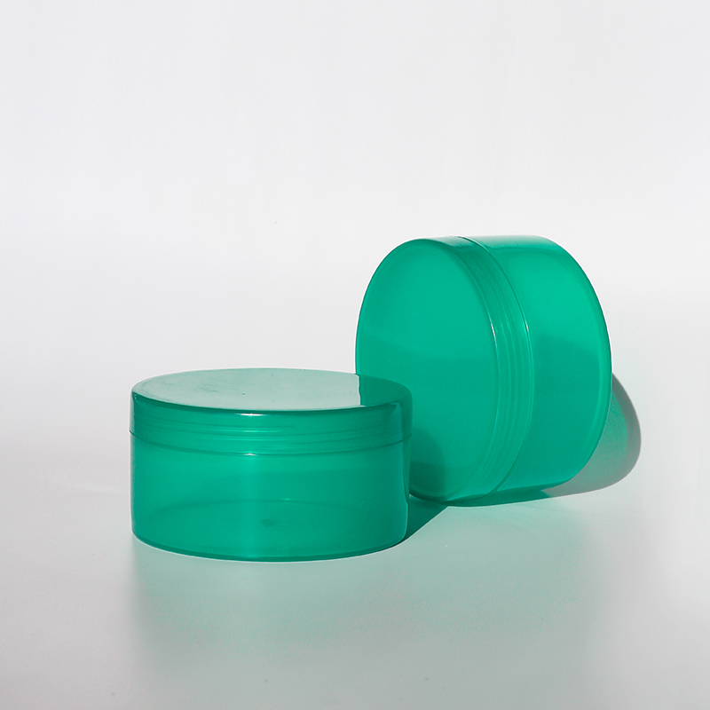 Jars Eco-friendly Cheap Plastic 250ml Green Skin Care Cream Customizable 5000PCS Cartons Jiafeng CN;GUA Screen Printing Pw12 52g