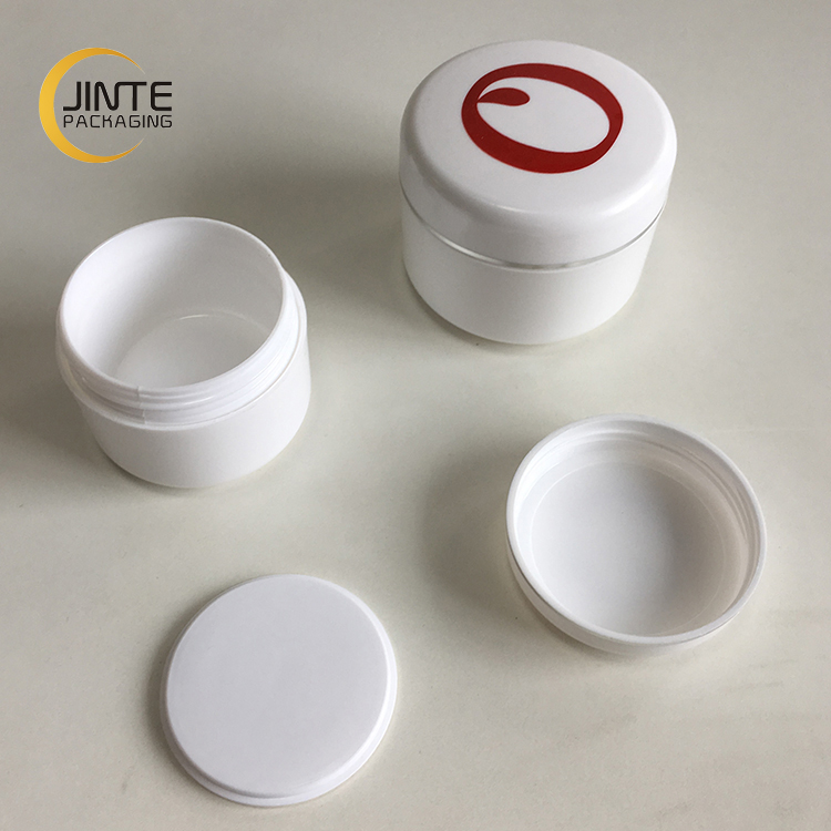Jinte  5-500ml empty plastic double wall PP jar for cosmetic packaging