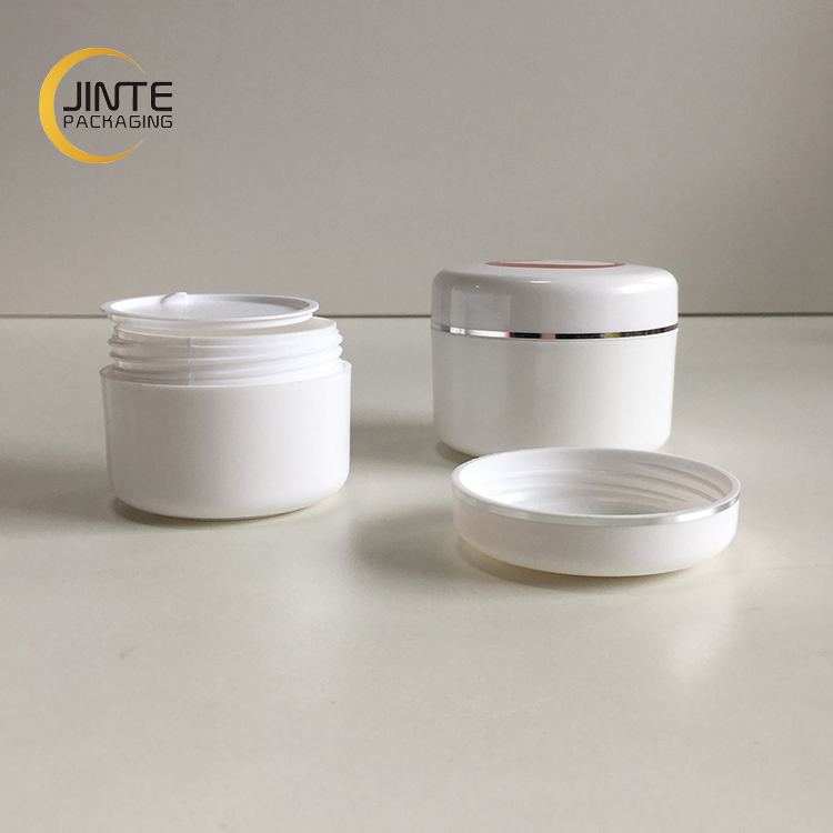 Jinte 5-500ml empty plastic double wall PP jar for cosmetic packaging