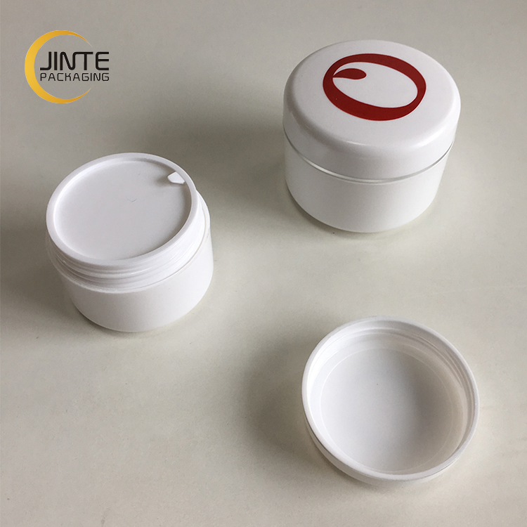Jinte 5-500ml empty plastic double wall PP jar for cosmetic packaging