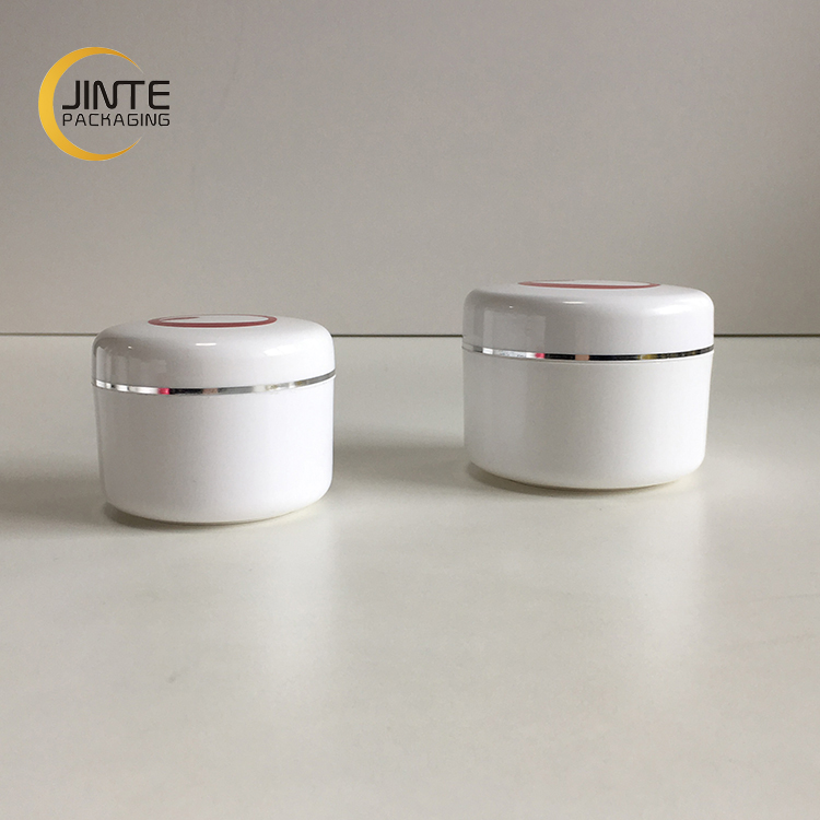 Jinte 5-500ml empty plastic double wall PP jar for cosmetic packaging