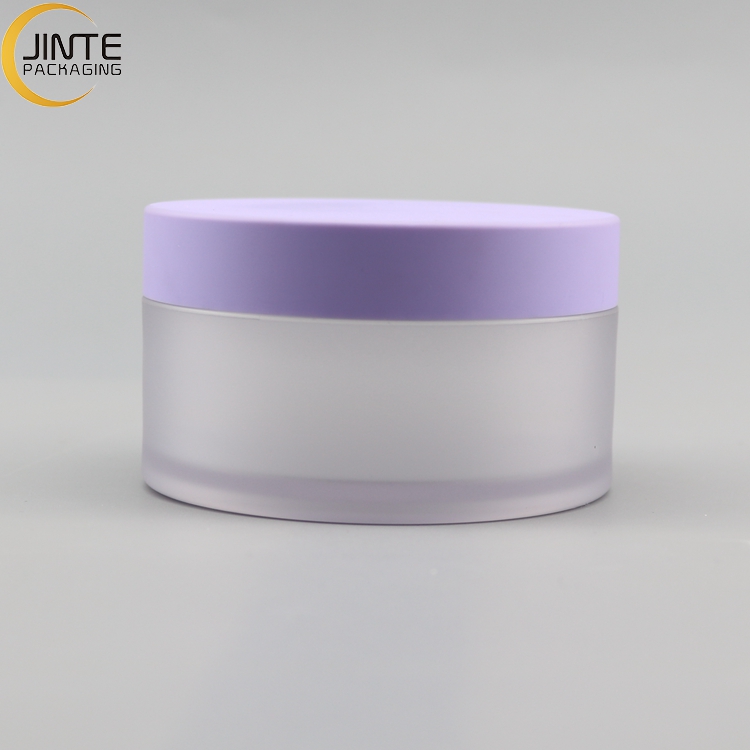 Jinte Packaging Hot Sales Purple PETG Jar Thick Wall Cosmetic Container 8 oz 6 oz 5oz 2oz 1oz Powder Jar