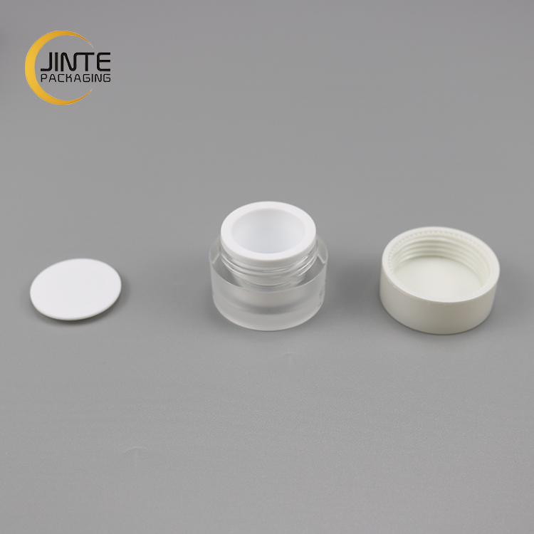 Jinte Packaging JTA02 5ml high quality White Cap Plastic Empty Skin Care Cream Jar