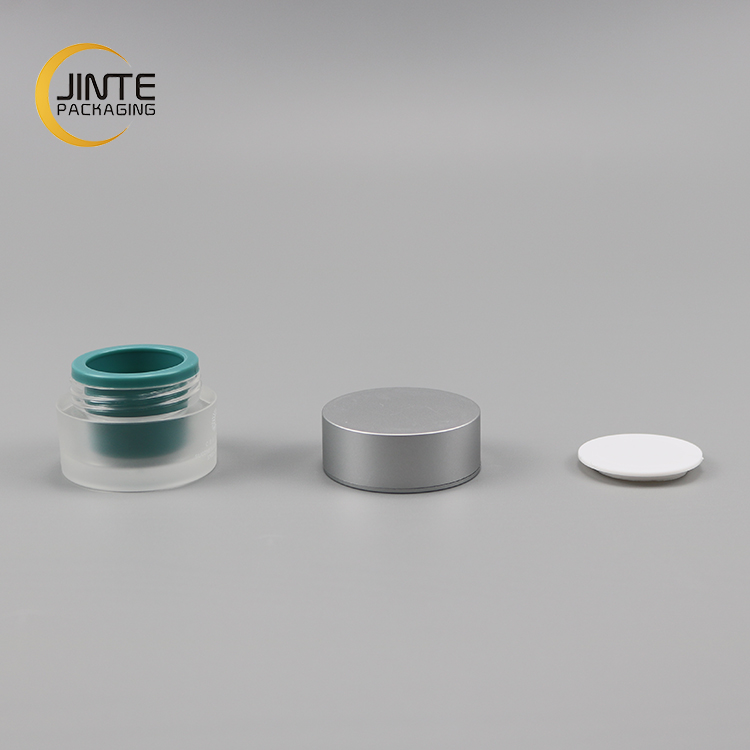 Jinte Packaging JTA02 5ml high quality White Cap Plastic Empty Skin Care Cream Jar