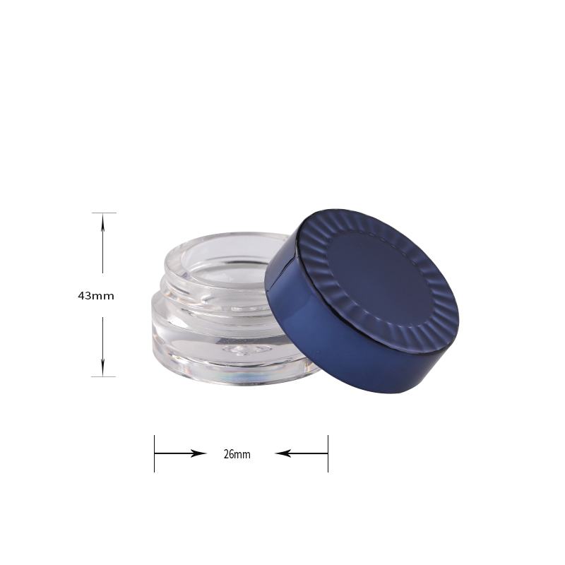 Jinze High Quality Skincare Packaging Plastic Lip Exfoliator Jars Eyeliner Gel Case Lip Scrub Containers