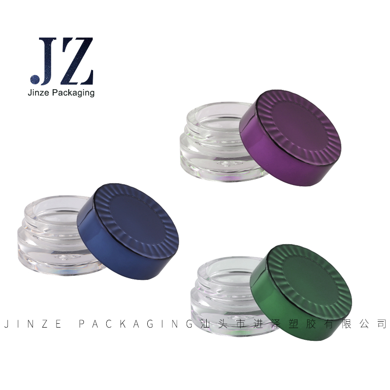 Jinze High Quality Skincare Packaging Plastic Lip Exfoliator Jars Eyeliner Gel Case Lip Scrub Containers