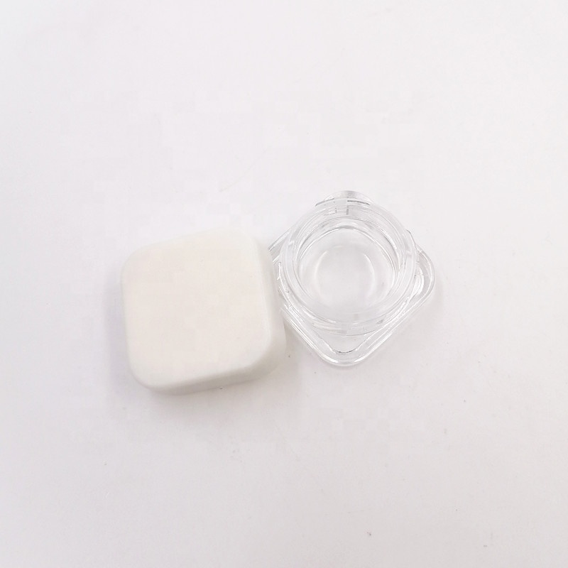 Joint Dab flower glass jar pp lid square flat 9ml 5ML CBD oil small herbal extract weed Rosin powder Concentrate bottle Low wax