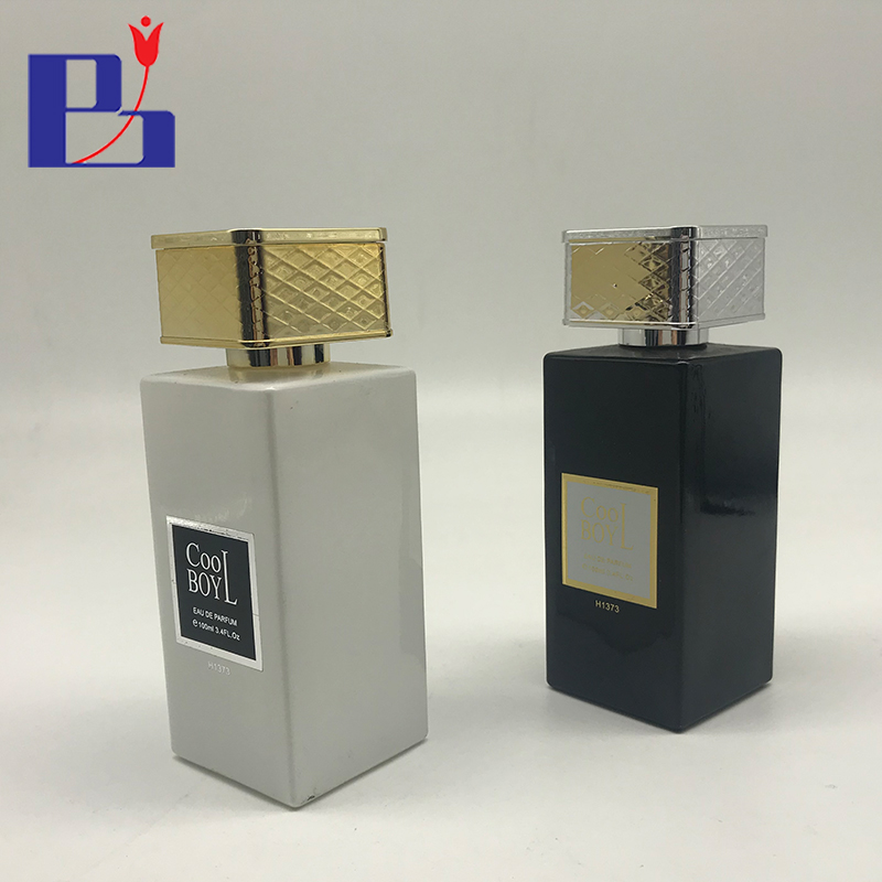 Junfeng 100ml luxury custom made parfum Cube glass spray bottles
