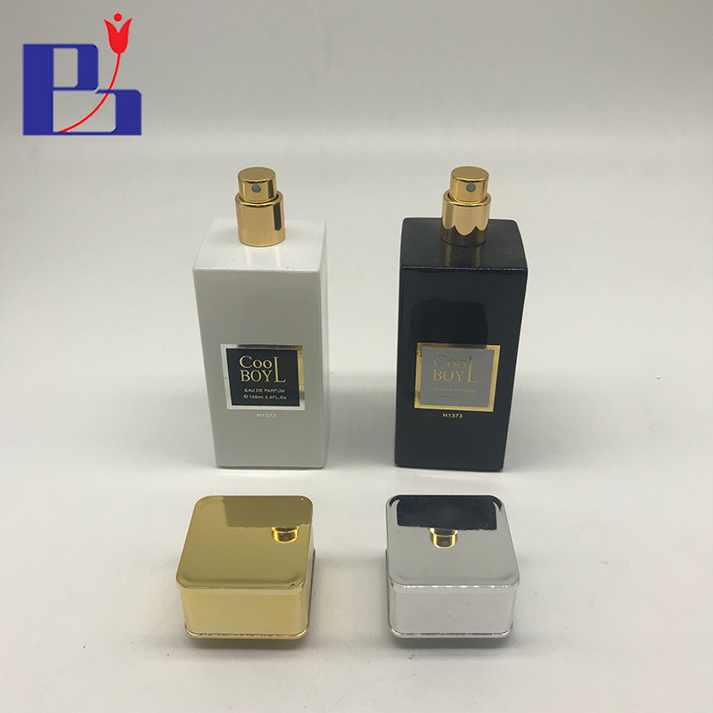 Junfeng 100ml luxury custom made parfum Cube glass spray bottles
