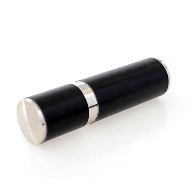 KID 10ml empty vintage refillable black leather spray luxury glass perfume bottle